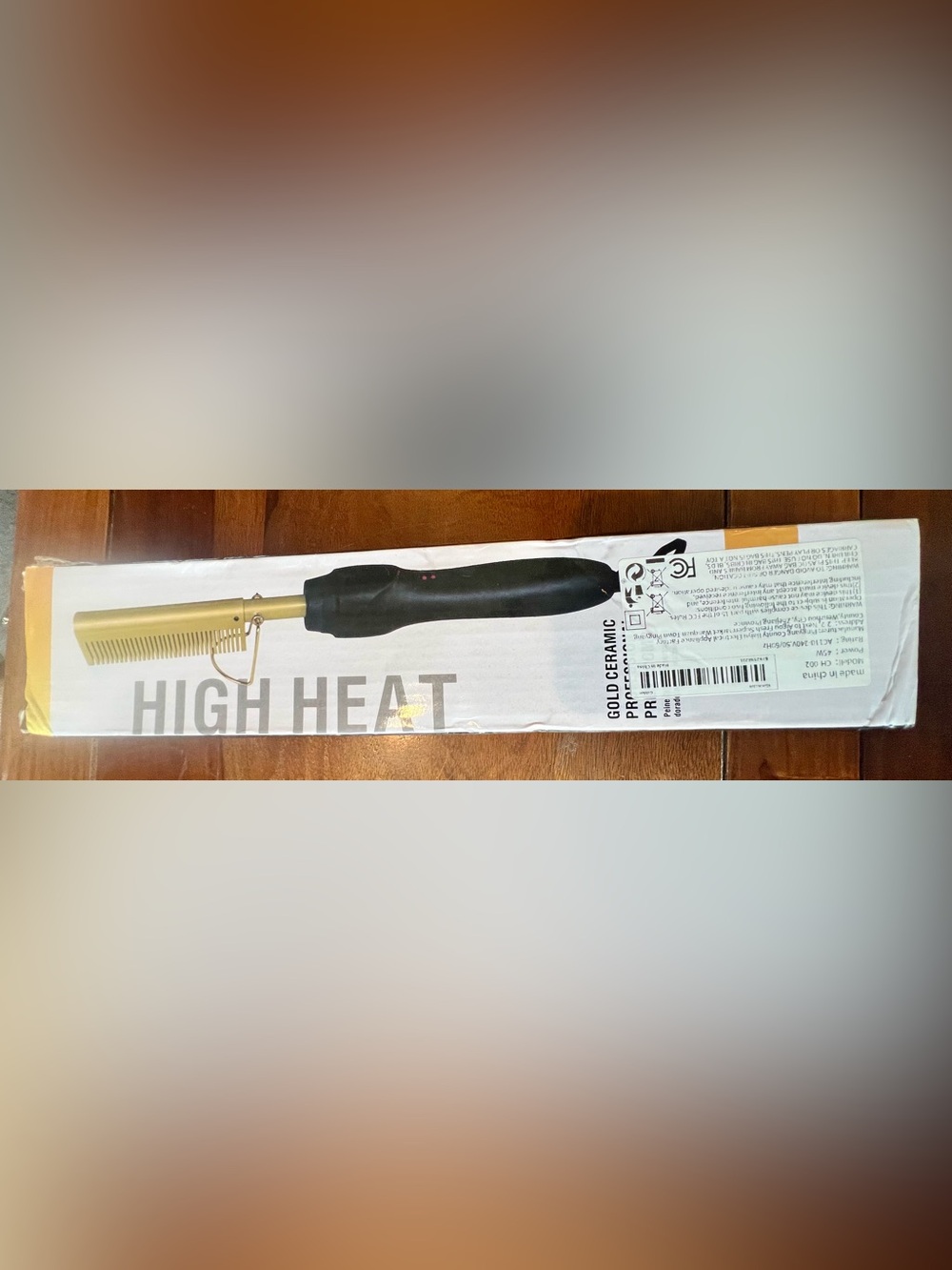 High Heat Gold Ceramic Press Comb